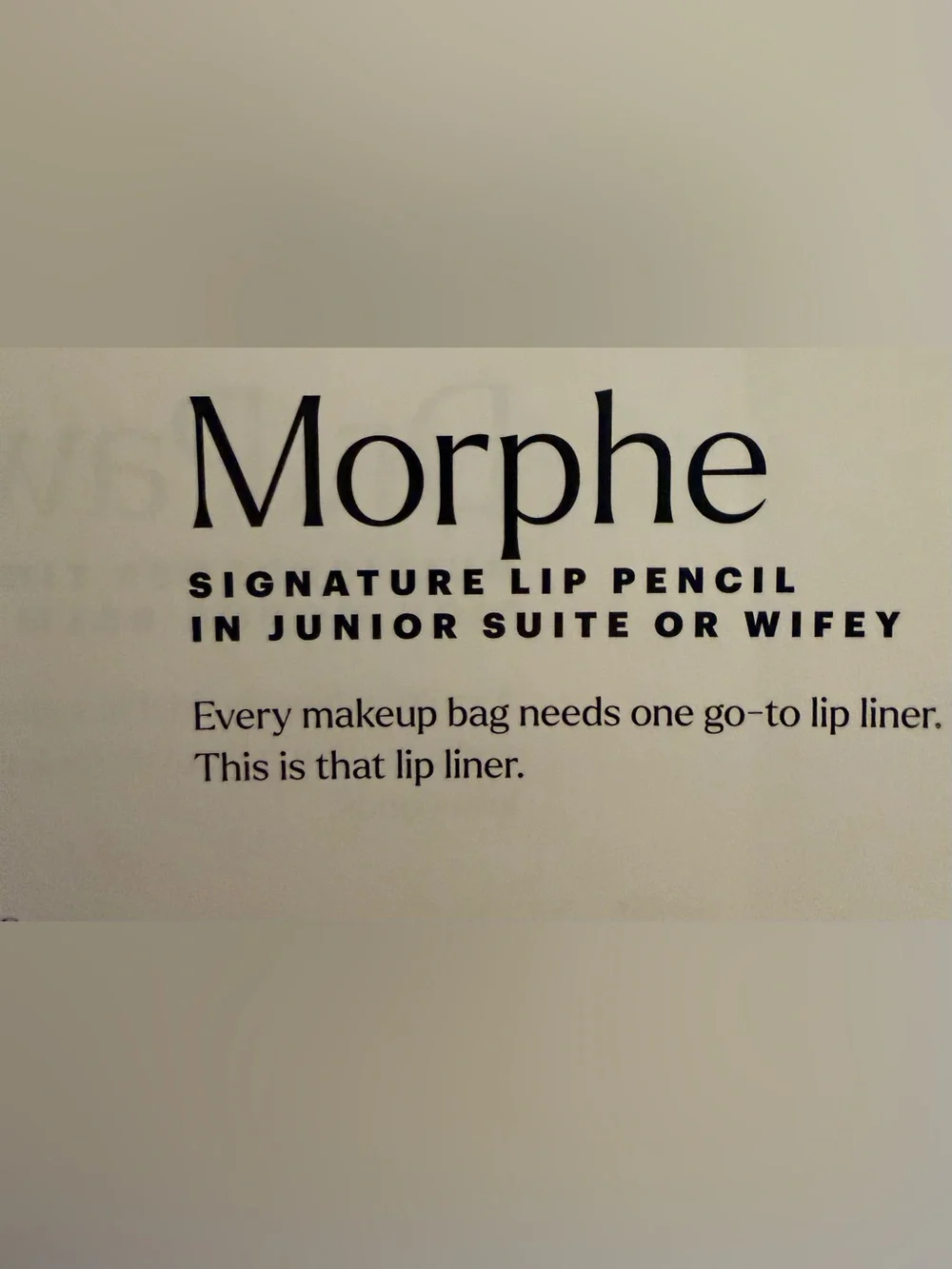 Morphe Junior Suite Lip Pencil — Muted Mauve Rose Full size. 1.5 g
